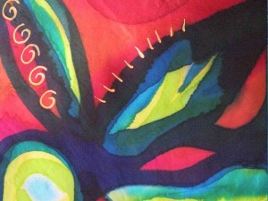 Silk scarf by janie Andrews